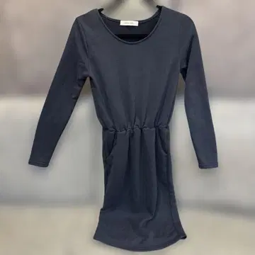 SPIRALGIRL 다크 네이비 긴팔 원피스