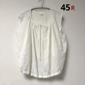 45R 블라우스 코튼 린넨 면 린넨 손세탁 가능