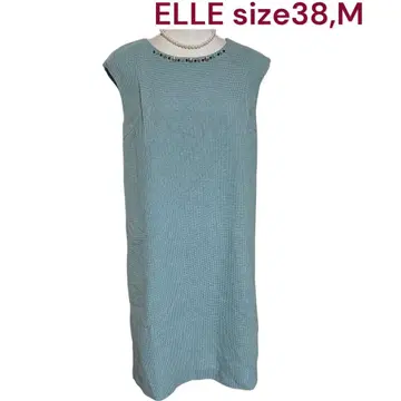 새상품급 엘르 ELLE 썸머 트위드 원피스 38, M, 9호