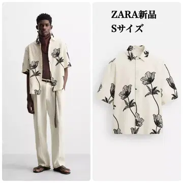 완판템 ZARA 대비 자수 셔츠 S 택 포함 새상품
