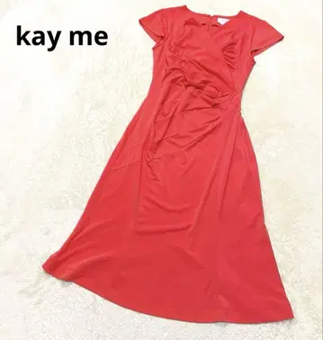 kay me 워셔블 스트레치 카슈쿨 개더 원피스 S