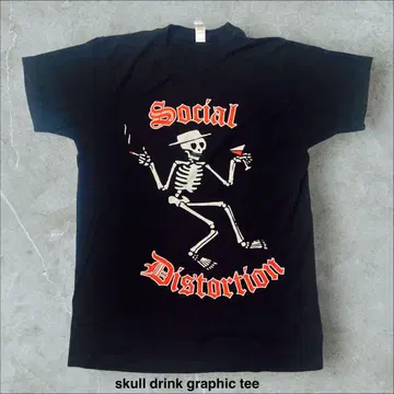 skull drink graphic 티셔츠 술 해골 해골 술