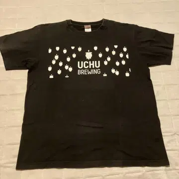 우츄 블루잉 uch u brewing 티셔츠 L 사이즈