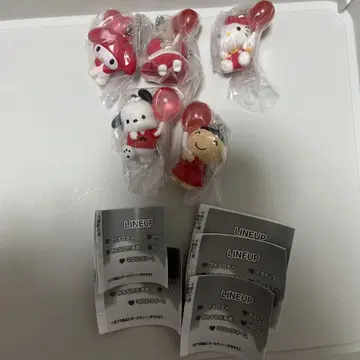 산리오 컬러 컬렉션 참 red 컴프 세트