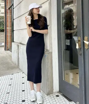 [ 오카베 아유미상 콜라보 ] 니트 원피스