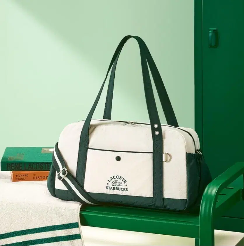(Same Day Shipping) Starbucks Lacoste Frequency Multi-Pouch (Green)