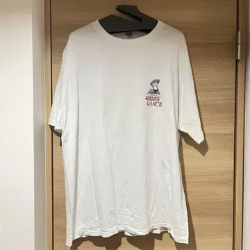 90년대 00년대 구제 의류 오버 사이즈 티셔츠 화이트