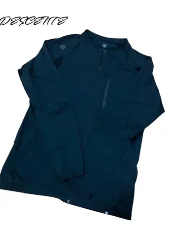 DESCENTE ZERO STYLE 블랙 지퍼 재킷 XA