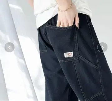 Java 와이드 데님 팬츠 L 사이즈