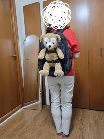 더피용 하네스 일체형 백팩