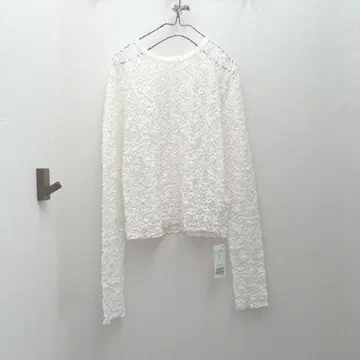 [새상품] IENA 이에나 페이즐리 스트레치 레이스 풀오버 시어