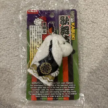 PEANUTS KABUKI 가부키 스누피 연자 마스코트 화이트
