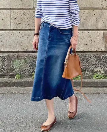 Canaria Style 데님 타이트 스커트