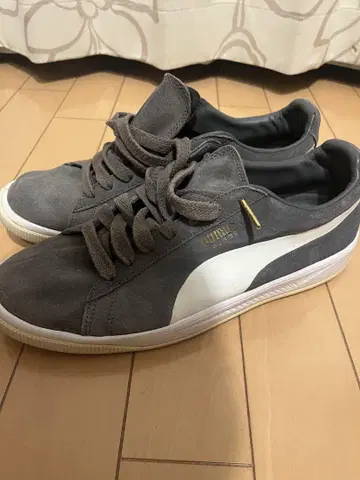 Puma 그레이 스웨이드 스니커즈