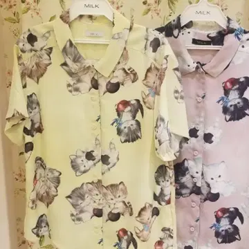 MILK mischief cats 셔츠 고양이 밀크