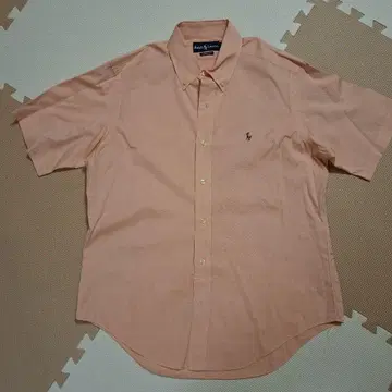 Ralph Lauren Classic Fit 반팔 셔츠 오렌지