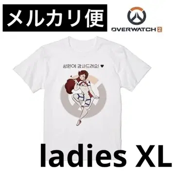 레어 오버워치 2 티셔츠 여성용 XL D.Va 디바