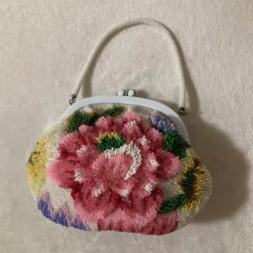 비즈 가방 앤티크 기모노