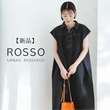 새상품 URBAN RESEARCH 로쏘 ELY A 라인 셔츠 원피스
