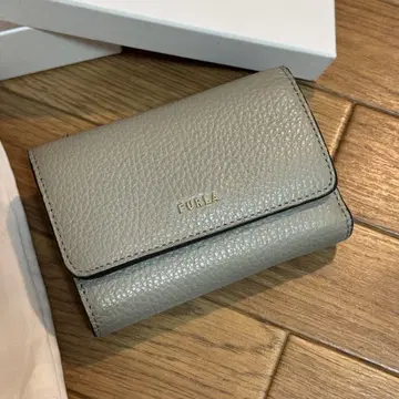 FURLA 접이식 지갑 그레이 3단 폴더형 지갑