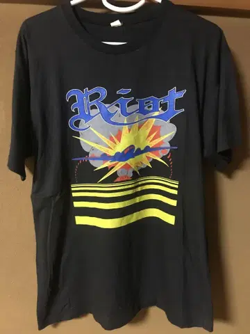 1990년 RIOT 라이엇 T셔츠 메탈 밴드 빈티지