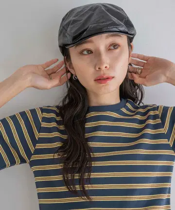 지나시스 레트로 보더 치비 TEE 네이비 계열 기타