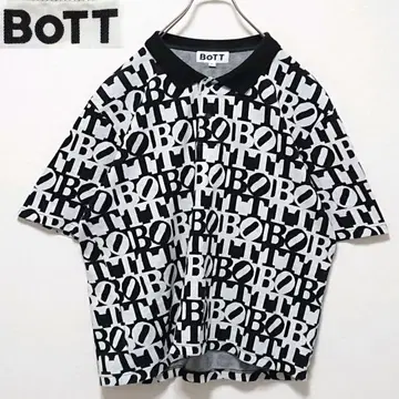 레어 즉시 품절 모델 BOTT 올 패턴 LOVE 조각 반팔 피케 셔츠