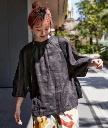 B.C STOCK 프렌치 린넨 2WAY 블라우스