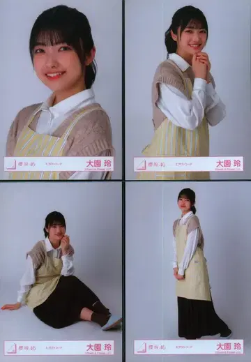 사쿠라자카46 랜덤 브로마이드 오오조노 레이 에이프런 코디 컴프