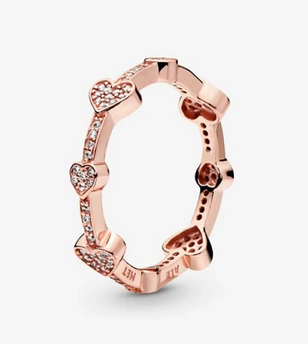 Pandora Alluring Heart Rose Gold No. 48 (Discontinued) Ring