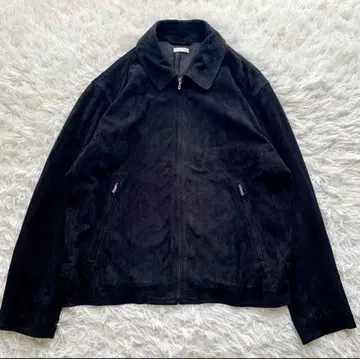LIDNM SUPER SOFT SHEEP SUEDE ZIP S 블랙