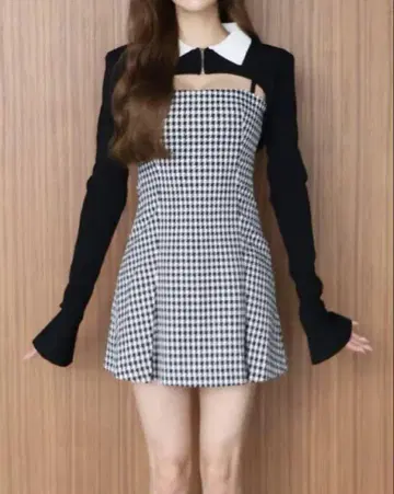 Randy Houndstooth ensemble 원피스