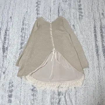 s2854 셰리 라파움 뒷면 레이스업 레이스 도킹 긴팔 라메