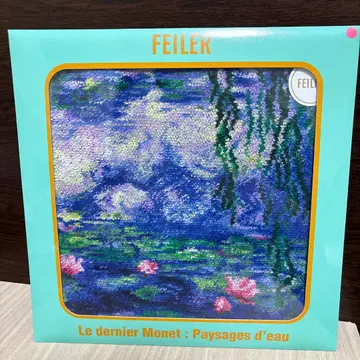 모네 수련의 때 모네 전 한정판 FEILER (페이러) 손수건 핑크 1