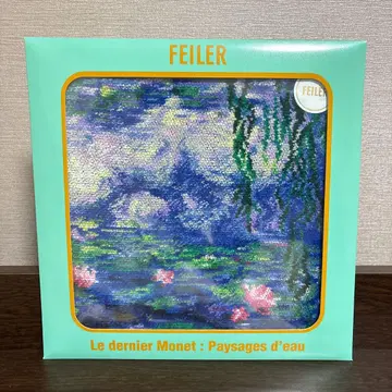 모네 수련의 때 모네 전 한정판 FEILER (페이러) 손수건 그린 2