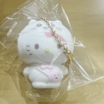 치이카와 산리오 콜라보 플로키 마스코트 참 치이카와를 쓴 키티