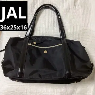 JAL life and spice 나일론 블랙 보스턴 백