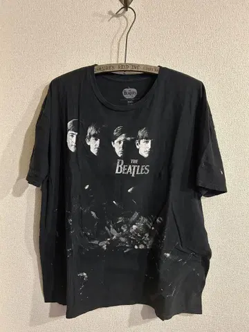 THE BEATLES 블랙 티셔츠 2XL