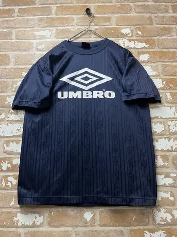 90년대 엄브로 UMBRO 티셔츠 게임 셔츠 네이비 올 패턴 구제 의류