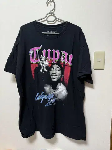 Tupac 블랙 티셔츠