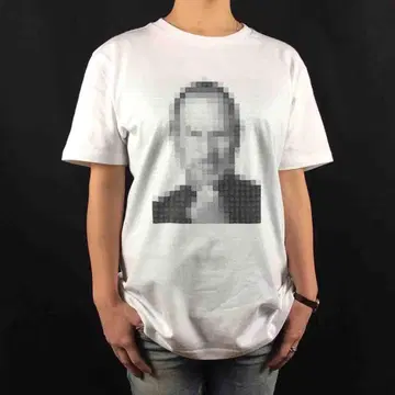새상품 스티브 잡스 애플 창시자 레고 블록 모자이크 티셔츠