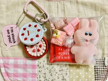 가챠  파우치  Strawberry sweets