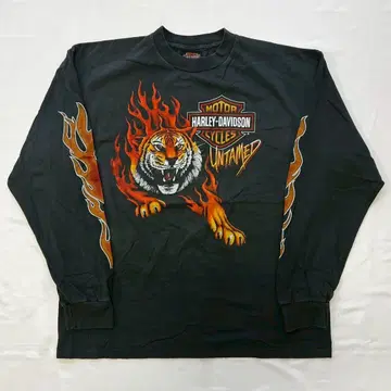 90년대 Harley-Davidson Tiger Flame 할리 롱T