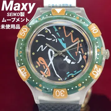 90s 미사용 Maxy 쿼츠 뒷면 SEIKO 무브먼트 손목시계