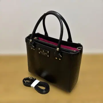 kate spade 블랙 가죽 숄더백
