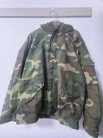 90s 미군 실물 Gen1 ECWCS 후드티 M 우드랜드 카모플라쥬