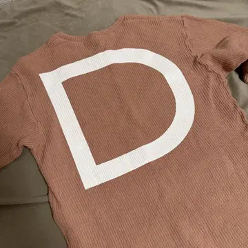 Differently 리브 긴팔 롱 티셔츠 핑크 S 사이즈