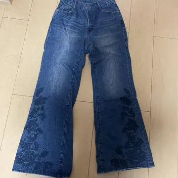 PAGEBOY 플레어 데님 팬츠 하이 웨스트
