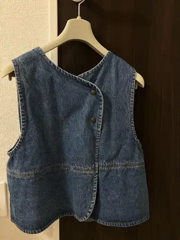 프릭스 스토어 데님 베스트 전후 착용