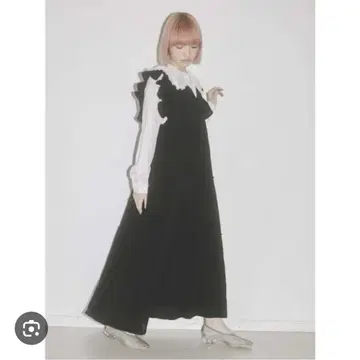 메리 제니 레이스업 티어드 원피스